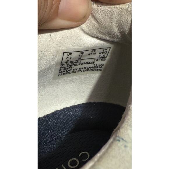 Clarks Collection Floral Leather Slip-on Size 10 Womens Casual Zip Loafer - Picture 6 of 6